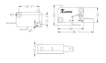 10 Pack Copper Microswitches