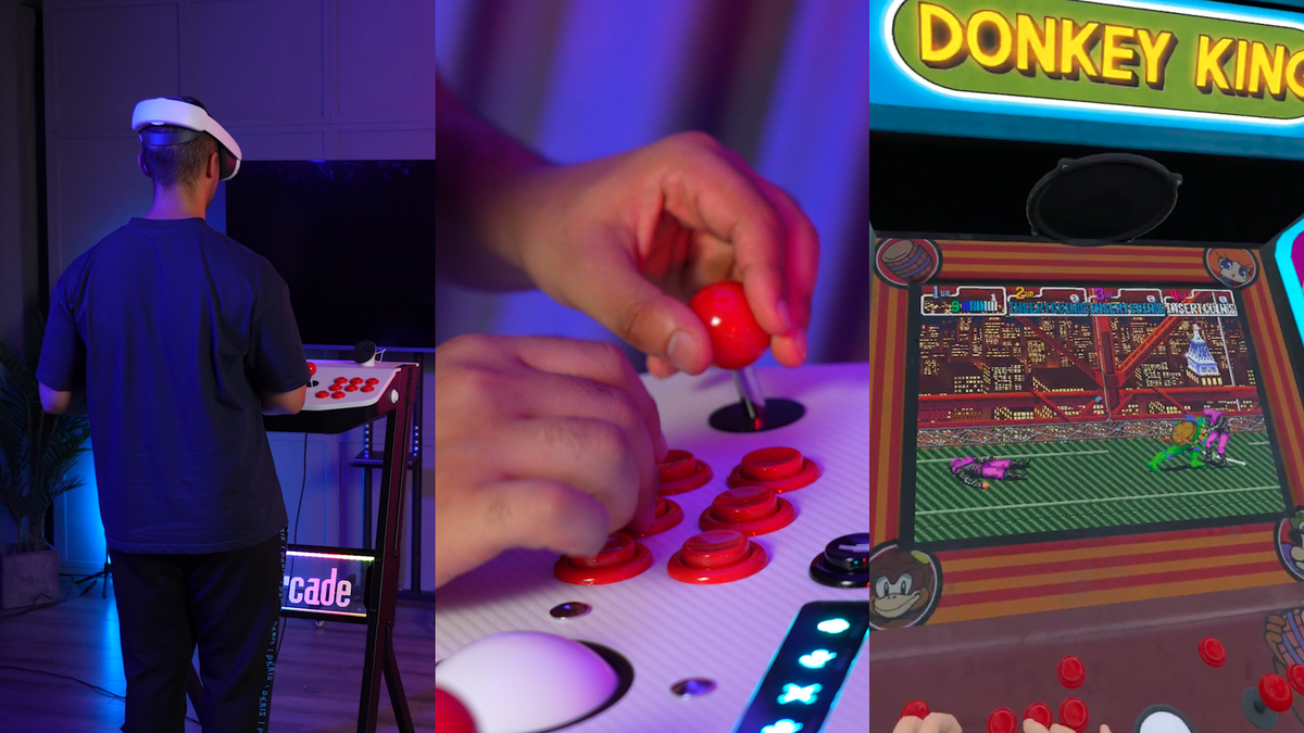 Arcade2TV-XR VR Arcade Cabinet | Adjustable Pedestal for Retro & Modern ...