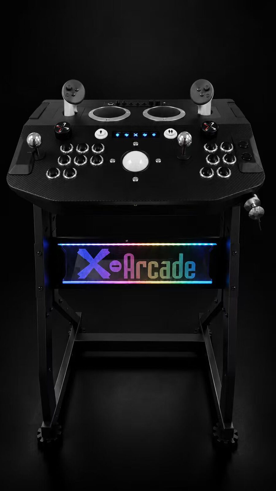 Arcade2TV-XR MAX controller and pedestal bundle with RGB marquee