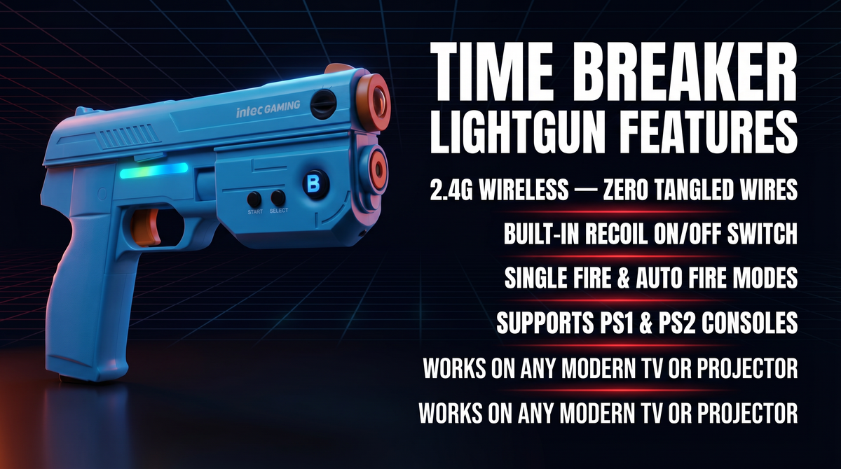TIME BREAKER LIGHTGUN FOR PS1/PS2