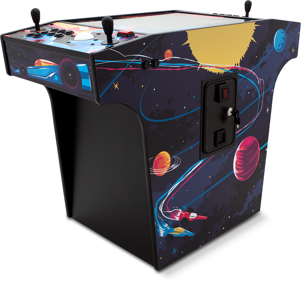 "Space Race" Cocktail Arcade Machine With 250+ Arcade Classics